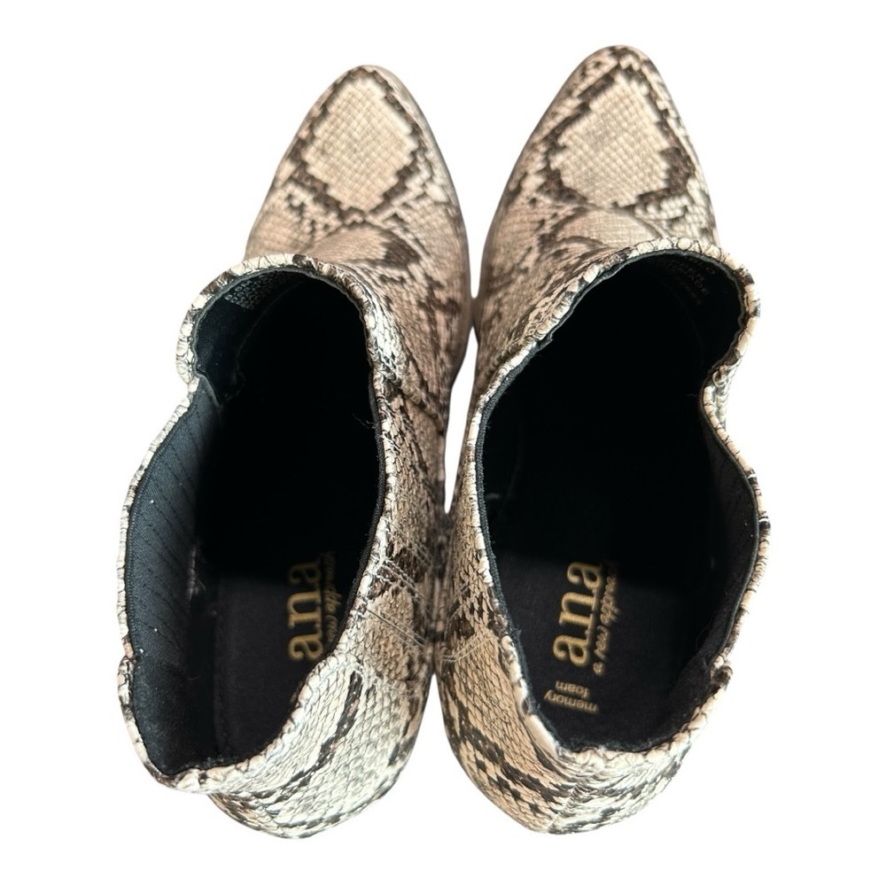 A.N.A. Memory Foam Booties D Snake Ankle Boots size 8.5 Slip-on Multicolored - Picture 7 of 8